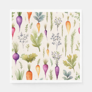 Fun carrot theme napkins