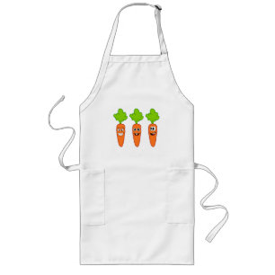 Fun carrots  long apron
