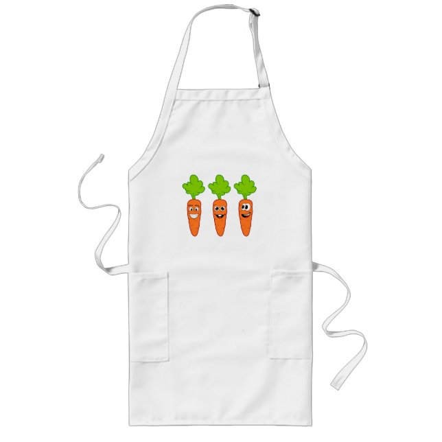 Fun carrots  long apron (Front)