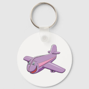 Fun Cartoon aeroplane Key Ring