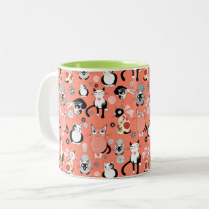 Fun Cartoon Cats  Coffee Mug