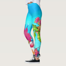 Fun cartoon legging with fish