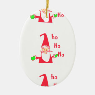 Fun Cartoon Mouse Santa Collection. Ceramic Tree Decoration