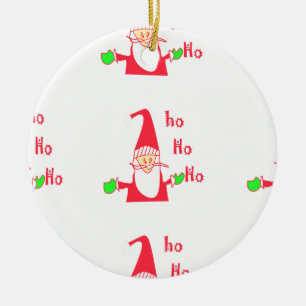 Fun Cartoon Mouse Santa Collection. Ceramic Tree Decoration