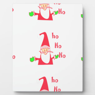 Fun Cartoon Mouse Santa Collection Plaque