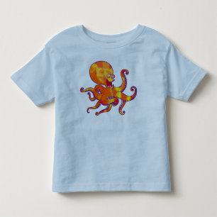 Fun Cartoon Octopus Children T-Shirt
