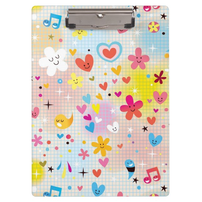 fun cartoon pattern clipboard (Front)