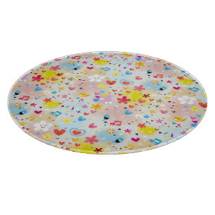 fun cartoon pattern cutting board