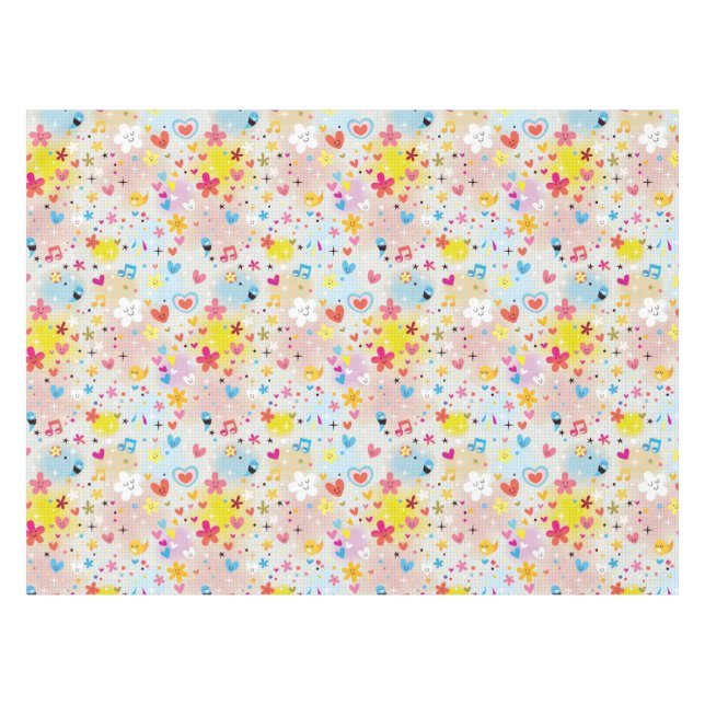 fun cartoon pattern tablecloth (Front (Horizontal))