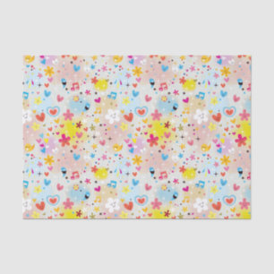 fun cartoon pattern tissue paper