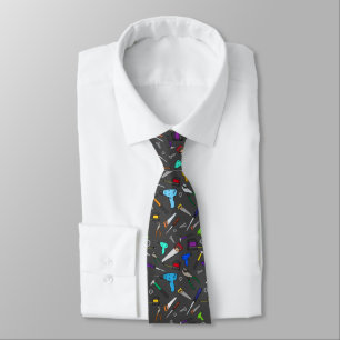 Fun Cartoon Tools Hardware Illustration Pattern Tie