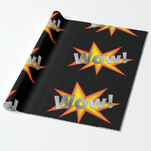 Fun Cartoon WOW! Wrapping Paper