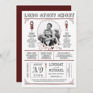 Fun Casual and Cute Save the Date Photo