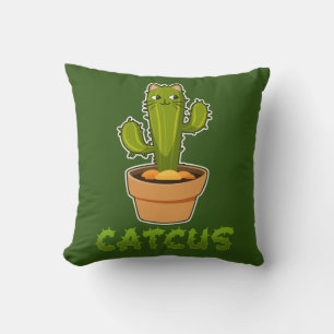 Fun Cat Cactus Catcus Pet Plant Cushion