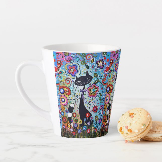 Fun Cat Espresso Java Mocha Cute Coffee Cafe Latte Mug (In Situ)