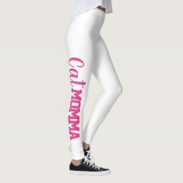 fun CAT MOMMA typography | Leggings