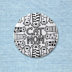 Fun Cat Mum For Cat Lovers 3 Cm Round Badge