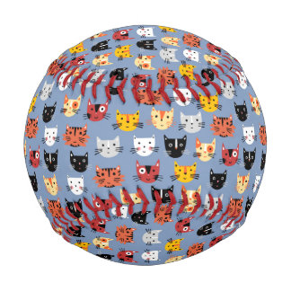 Fun Cat Pattern Baseball