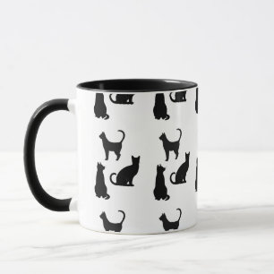 Fun Cat Silhouette Coffee Mug