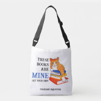 Fun Cat THESE BOOKS ARE MINE Reading