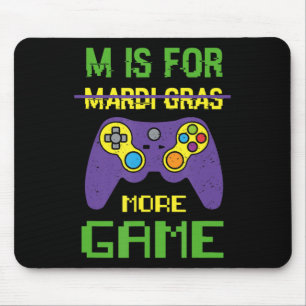 Fun Celebrate Mardi Gras Video Game Controller Gam Mouse Mat