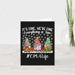 Fun Certified Medical Assistant Christmas CMA Xmas Card