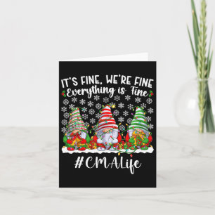 Fun Certified Medical Istant Christmas Cma Xmas Pa Card