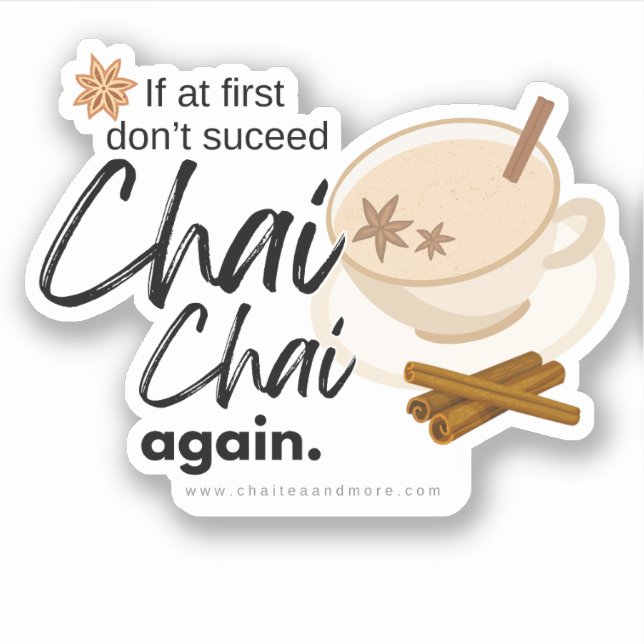 Fun Chai Puns and Quote (Front)