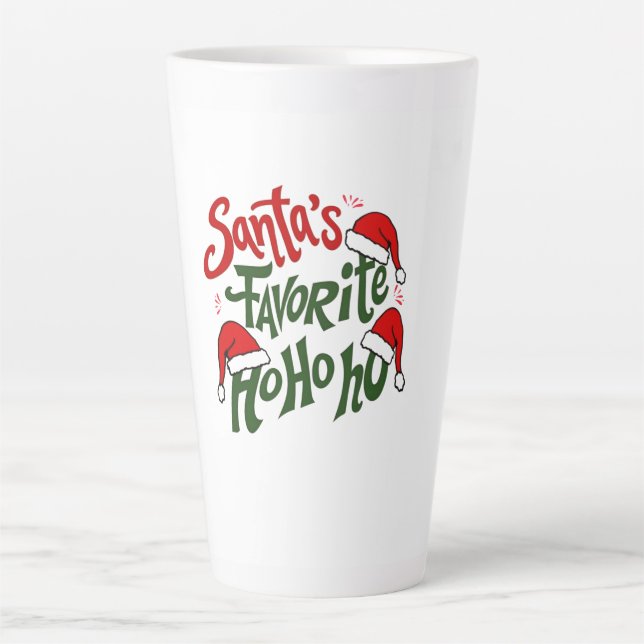 Fun & Cheeky Christmas Design - Latte Mug (Front)