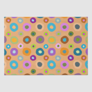 Fun cheerful colourful decoupage orange tissuepape tissue paper