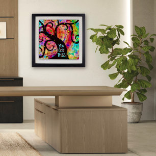 Fun Cheerful Colourful Tree Classroom Poster