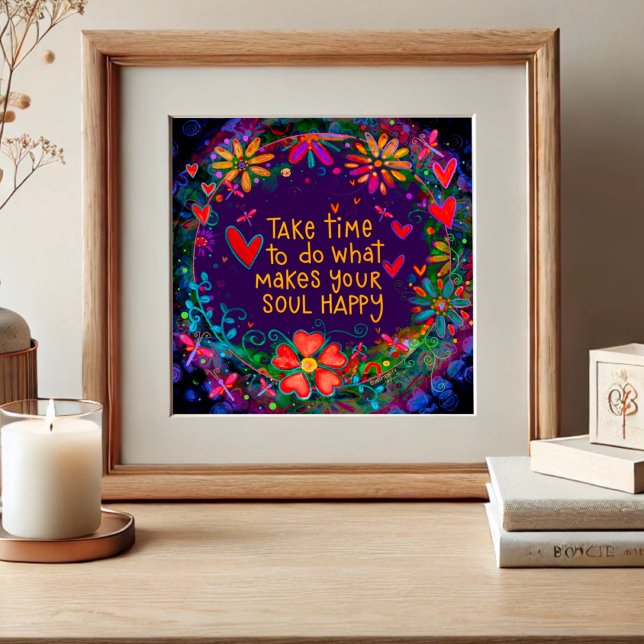 Fun Cheerful Happy Soul Quote Inspirivity Poster (Creator Uploaded)