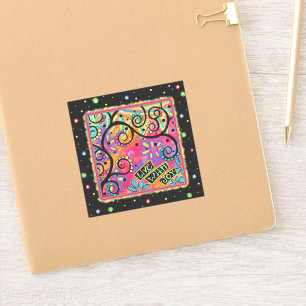 Fun Cheerful Live With Joy Colourful