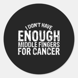 Fun Chemo Chemotherapy Battle Cancer  Classic Round Sticker