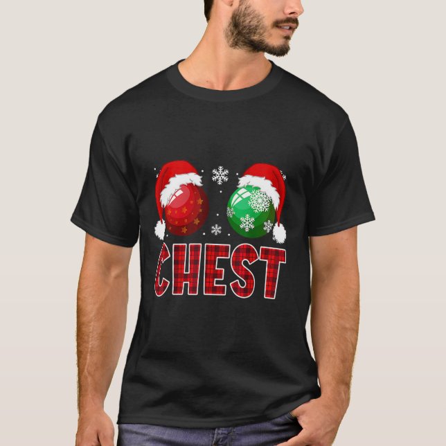 Fun Chest Nuts Christmas Shirt Matching Couple Che (Front)
