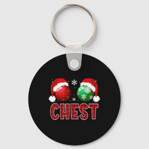 Fun Chest Nuts Christmas Shirt Matching Couple Che Key Ring