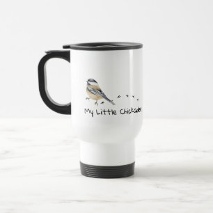 Fun Chickadee Cute little Bird Tracks Mug