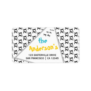 Fun Chicken Foot Print Overload Label