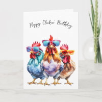 Fun Chickens Birthday Humour