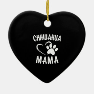 Fun Chihuahua Mama Gift Pet Lover Dog Chi-chi Mum Ceramic Tree Decoration