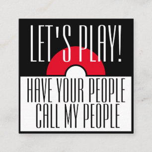 Fun Child's Playdate  Square Business Card