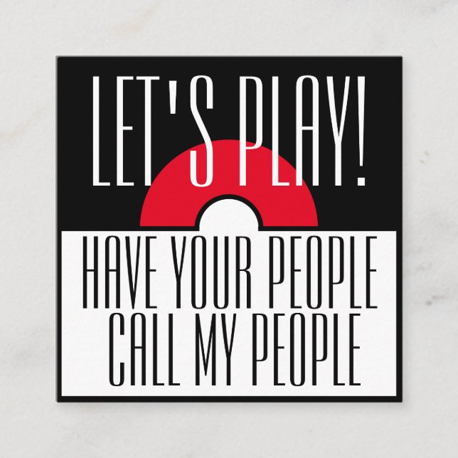 Fun Child's Playdate  Square Business Card (Front)