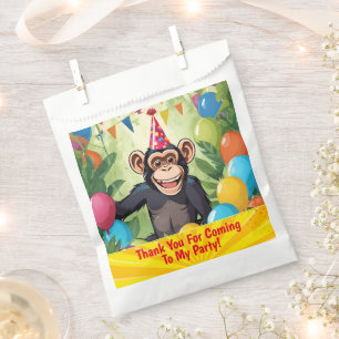Fun Chimpanzee Kid's Wild Jungle Birthday Favour Bags