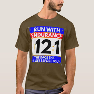 Fun Christian Bible Verse Run the Race of Life T-Shirt