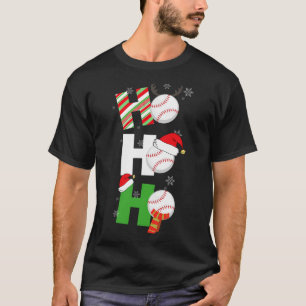 Fun Christmas Baseball Pyjamas Player Matching T-Shirt