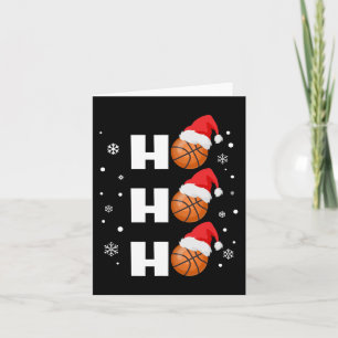 Fun Christmas Basketball Player Ho Ho Ho Sports Fa Card