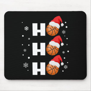 Fun Christmas Basketball Player Ho Ho Ho Sports Fa Mouse Mat
