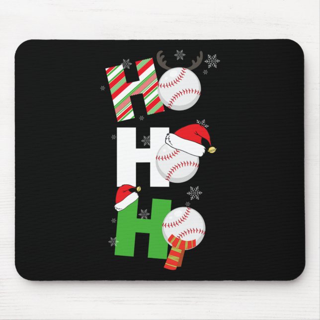 Fun Christmas Bysebyll Pyjamas Player Matching Tea Mouse Mat (Front)