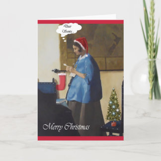 Fun Christmas Card Vermeer Style