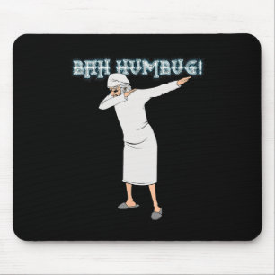 Fun Christmas Carol Dabbing Scrooge Nightgown Bah  Mouse Mat